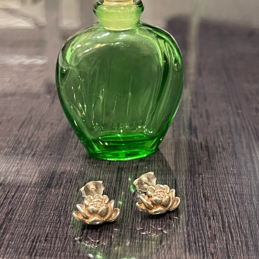 925 Silver Lotus Lucky Earring
